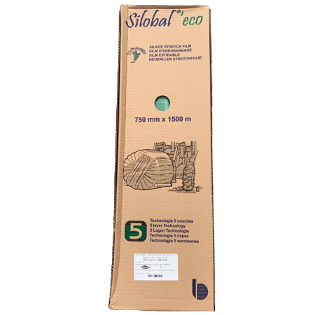 Film d\'enrubannage Silobal classic Kaki 25&micro;