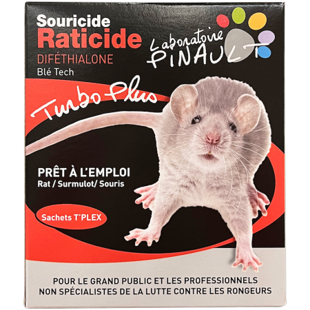 Raticide turbo plus difethialone 150g