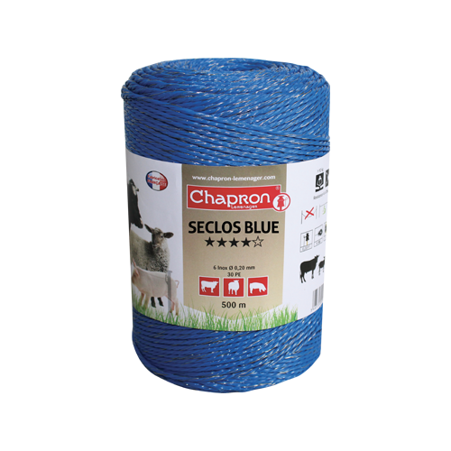 Cordon de cl�ture �lectrique bleu