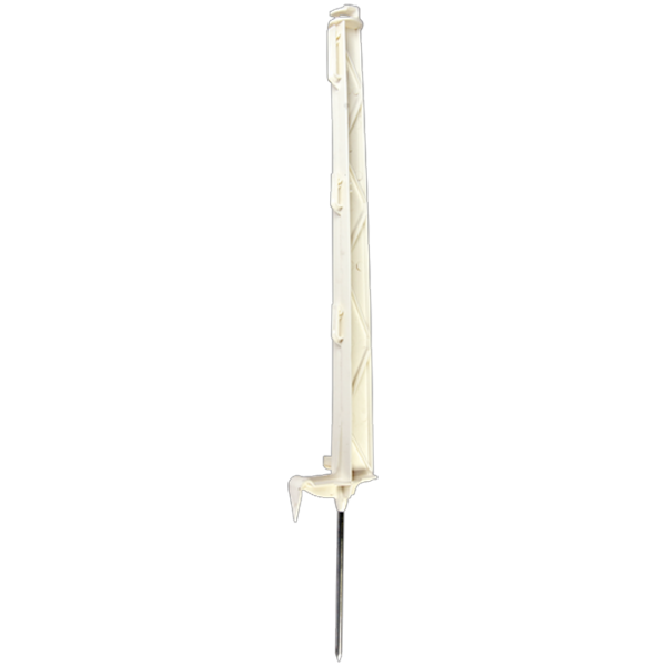 Piquet plastique bloc fil blanc 1.05m