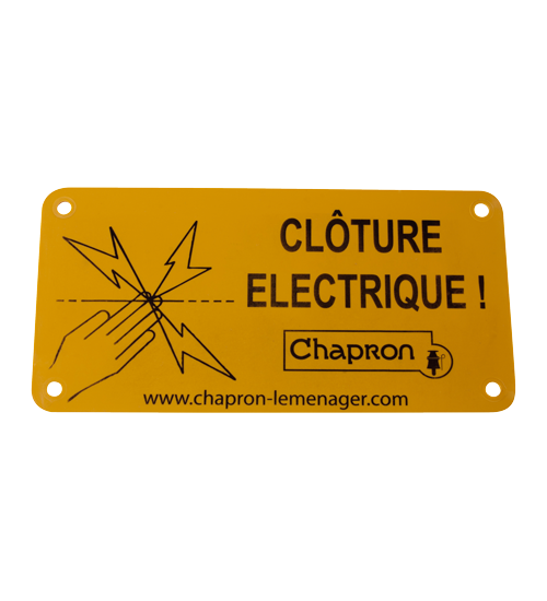 Plaque indicatrice de pr�sence d?une cl�ture �lectrique